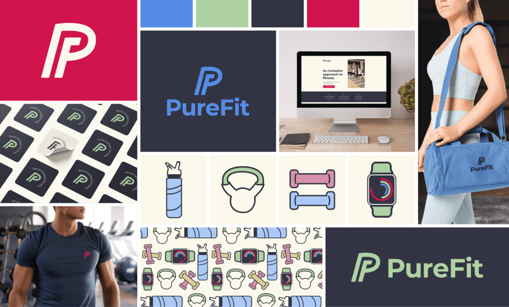 Brand board for PureFit Studio