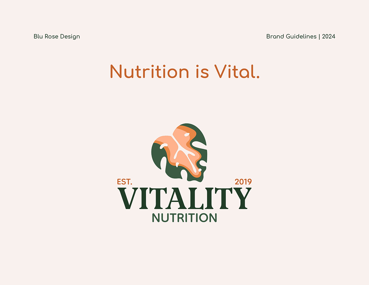 Vitality Nutrition Brand Identity conclusion slide